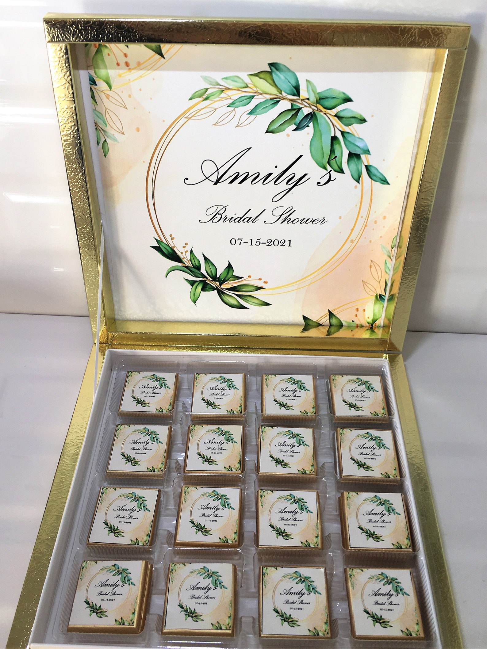 Bridal Chocolate Bridal Shower Chocolate favors for Guests Etsy