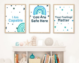 Wachstums-Mindset-Klassenzimmer-Druck, positive Affirmationen für Kinder, Klassenzimmer-Zitate, Klassenzimmer-Dekor, Schulpsychologe-Dekor, Digitaldrucke