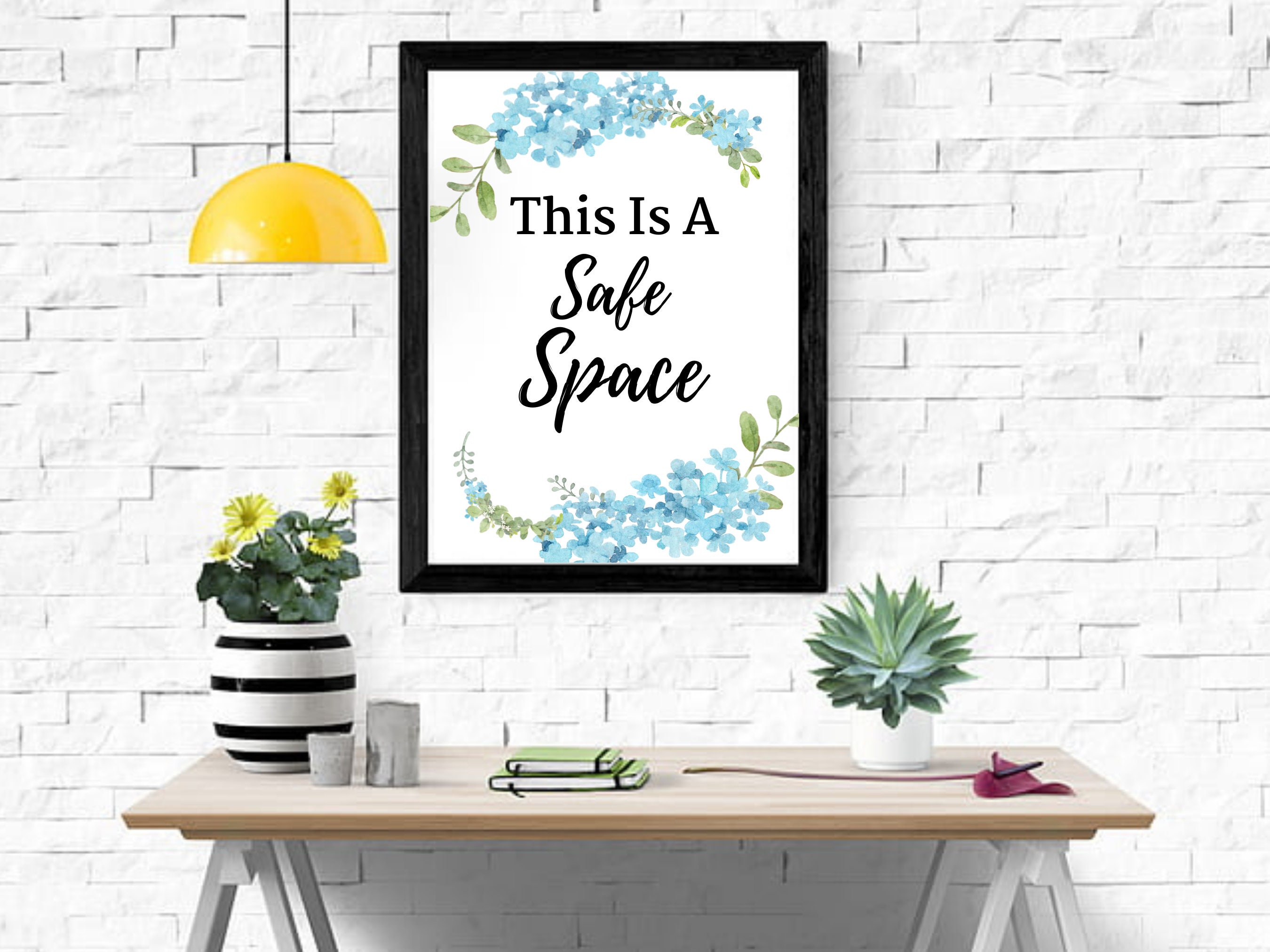 This is A Safe Space Printable, Counselor Office Decor, School ...