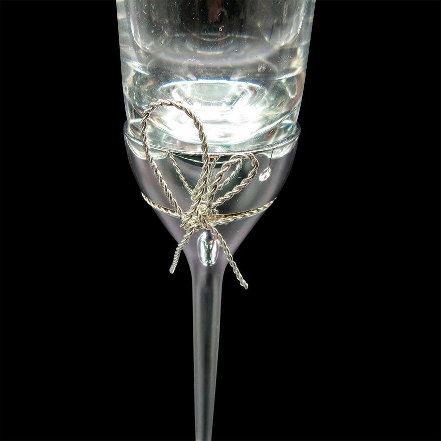 Pair of VERA WANG Champagne FLUTES Love Knots Etsy