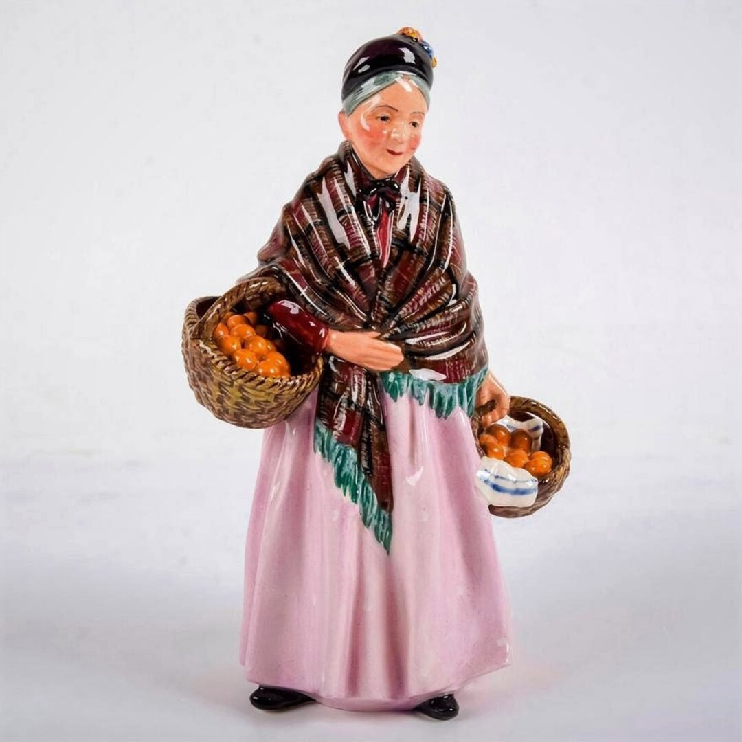 Collection of 3 VINTAGE ROYAL DOULTON Figurines Orange Lady Etsy