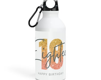 Personalized Sport Bottle | 18th Birthday Gift | Happy Birthday | Water Bottle | Custom Drinkware | Outdoor Adventure | College Student