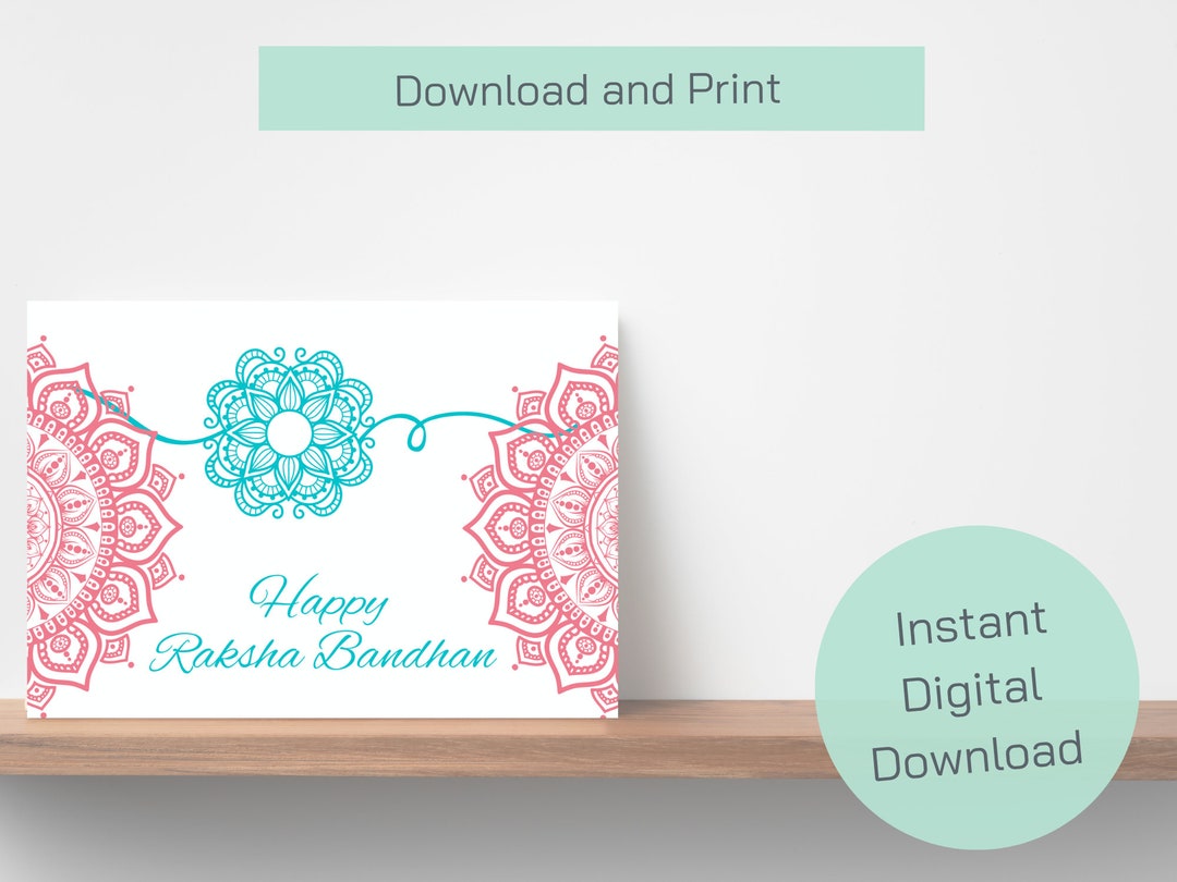 Printable Raksha Bandhan Card - Etsy
