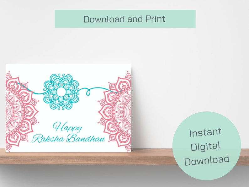 Printable Raksha Bandhan Card - Etsy