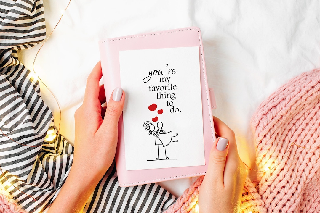 Funny Valentines Day Card, Printable Stickman Love Card, DIY Card for ...