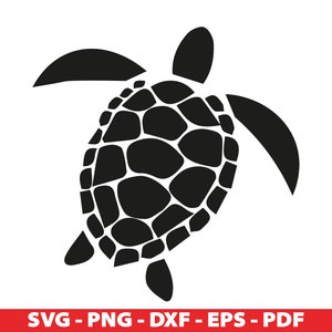 Sea Turtle SVG Clipart: Tortoise Silhouette (Digital Download)