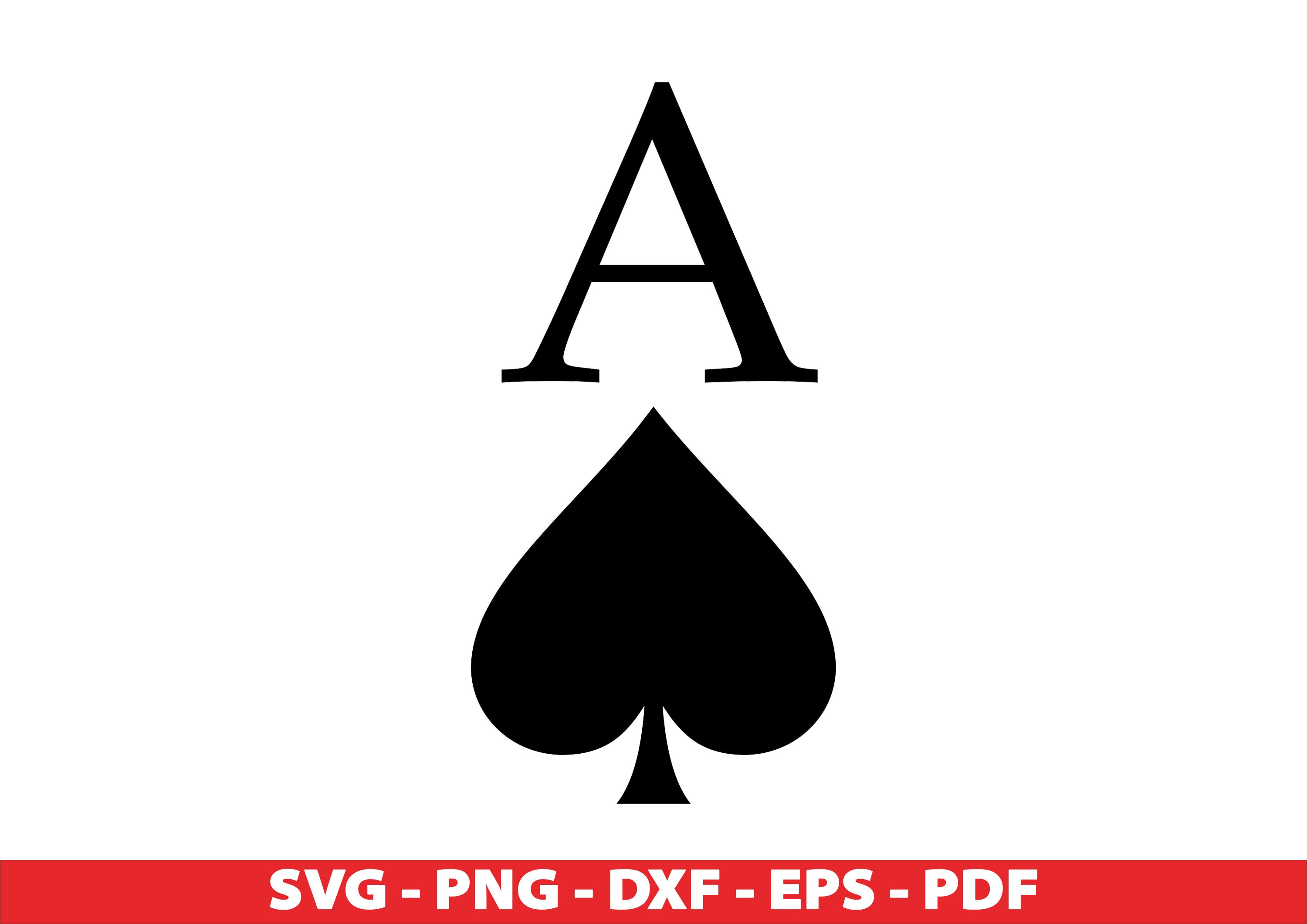 Ace Of Spades Svg Spade Silhouette Svg Ace Of Spades Clipart Poker Il Fullxfull.5264262811 4ped