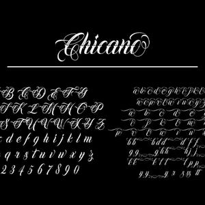 30 Premium Tattoo Fonts Bundle, Procreate Font, Custom Tattoo Designs, Black Letter Calligraphy, Photoshop Font, Cricut Tattoo Lettering image 4