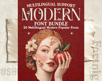 Modern Font Bundle, Elegant Classy Fonts for Branding, Cricut Procreate Canva Fonts