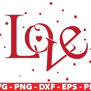 Miłość SVG, Walentynki SVG, Cytat miłosny Cricut i pliki do cięcia sylwetki, Eps, Dxf, Png, Clipart miłosny