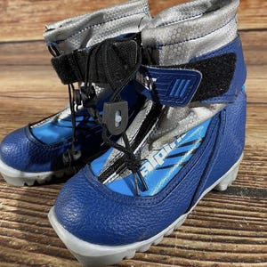 Vintage ASOLO NNN 420 Nordic Cross Country Ski Boots Men\'s 9.5 Silver Asolo | Shoes | Asolo Sport Summit Black Leather Vintage  main image 2