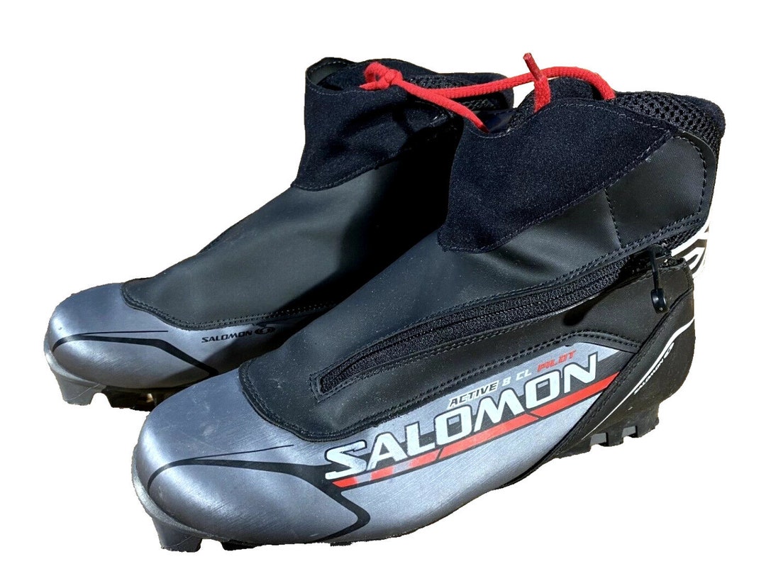 SALOMON Active 8 Classic Nordic Cross Country Ski Boots Size Etsy