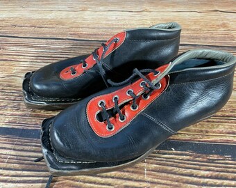 Msb Mora Vintage Botas de esquí de fondo Kandahar Zapatos Zapatos para niño Botas Old Cable Bindings Eu39 Us6.5 