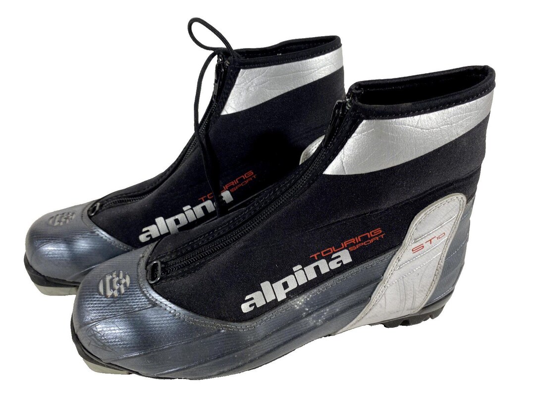 Alpina ST10 Touring Sport Cross Country Ski Boots NNN Black Silver Red Size 40 Amazon.com : Alpina Sports Snowfield Backcountry Cross  main image 4
