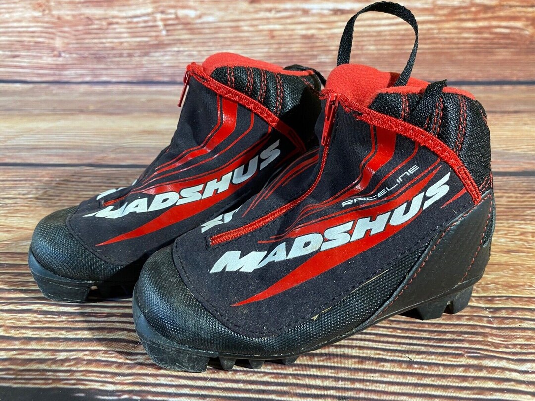 Madshus Race Line Kids Nordic Cross Country Ski Boots Size EU28 US10.5
