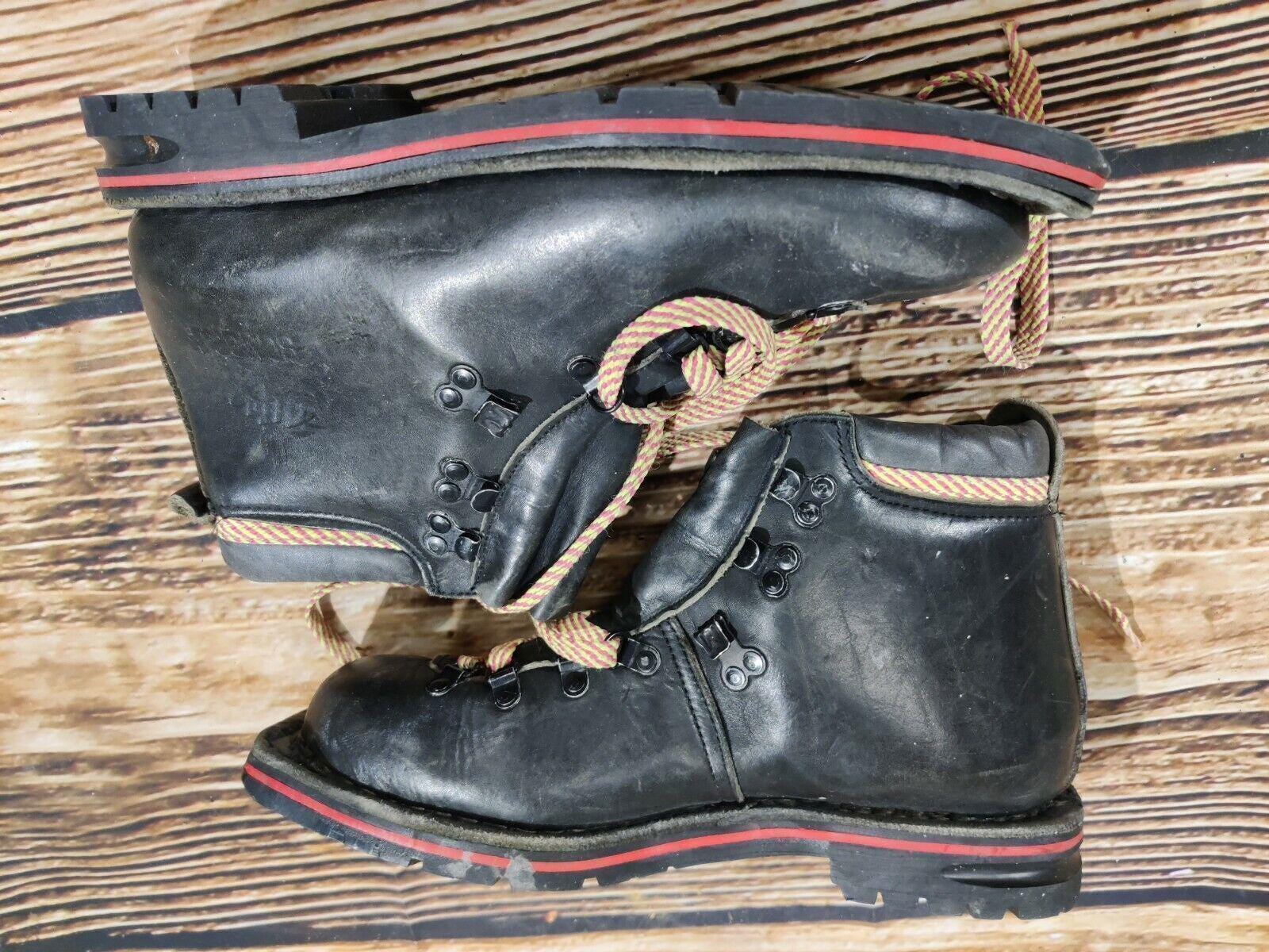 Norrona Vintage 75mm Leather Telemark Ski Boots US 9 Rottefella Bindings Norway Rottefella - Etsy main image 4