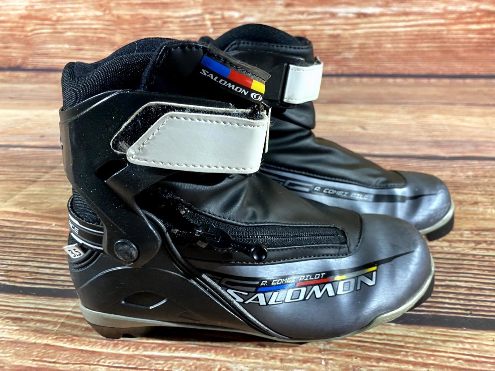 salomon combi pilot ski boots Active Cross Country Size US 11 Ankle support Salomon Pro Combi Pilot Boot