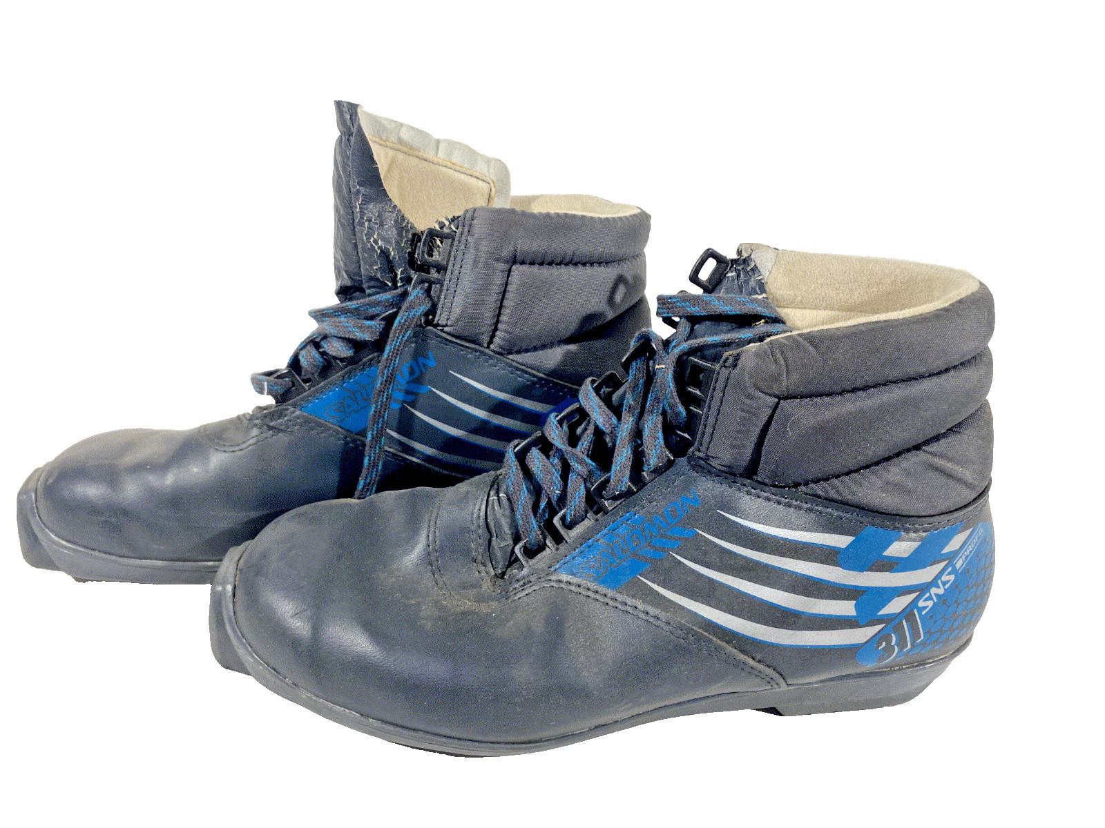 Salomon Igloo SNS Cross Country‎ Ski Boots Blue Size 3 EU 35 NNN Style New Salomon Nordic Cross Country Ski Boots Size EU36 2/3 US5.5  main image 3