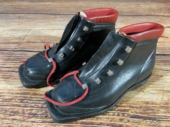 Schoenen Jongensschoenen Laarzen Viking vintage langlaufschoenen voor Kandahar oude kabel binding eu39 us6.5 