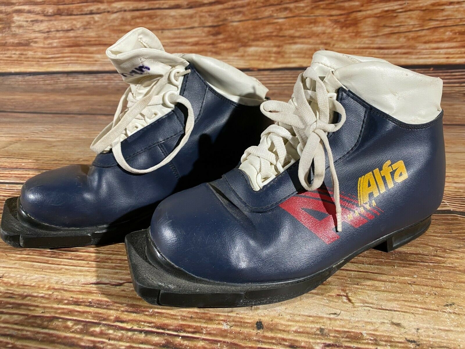 Alfa Marka Vintage Nordic Norm Langlauf skischoenen MaatEU35 US3.5 NN 75mm Schoenen Jongensschoenen Laarzen 