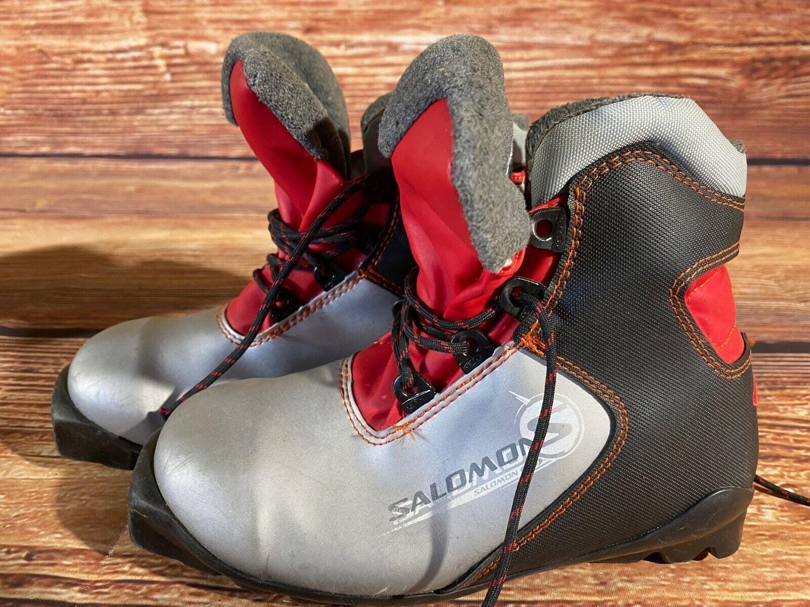 Salomon Snowmonster Kids Cross Country Ski Boots Size EU34 US2.5