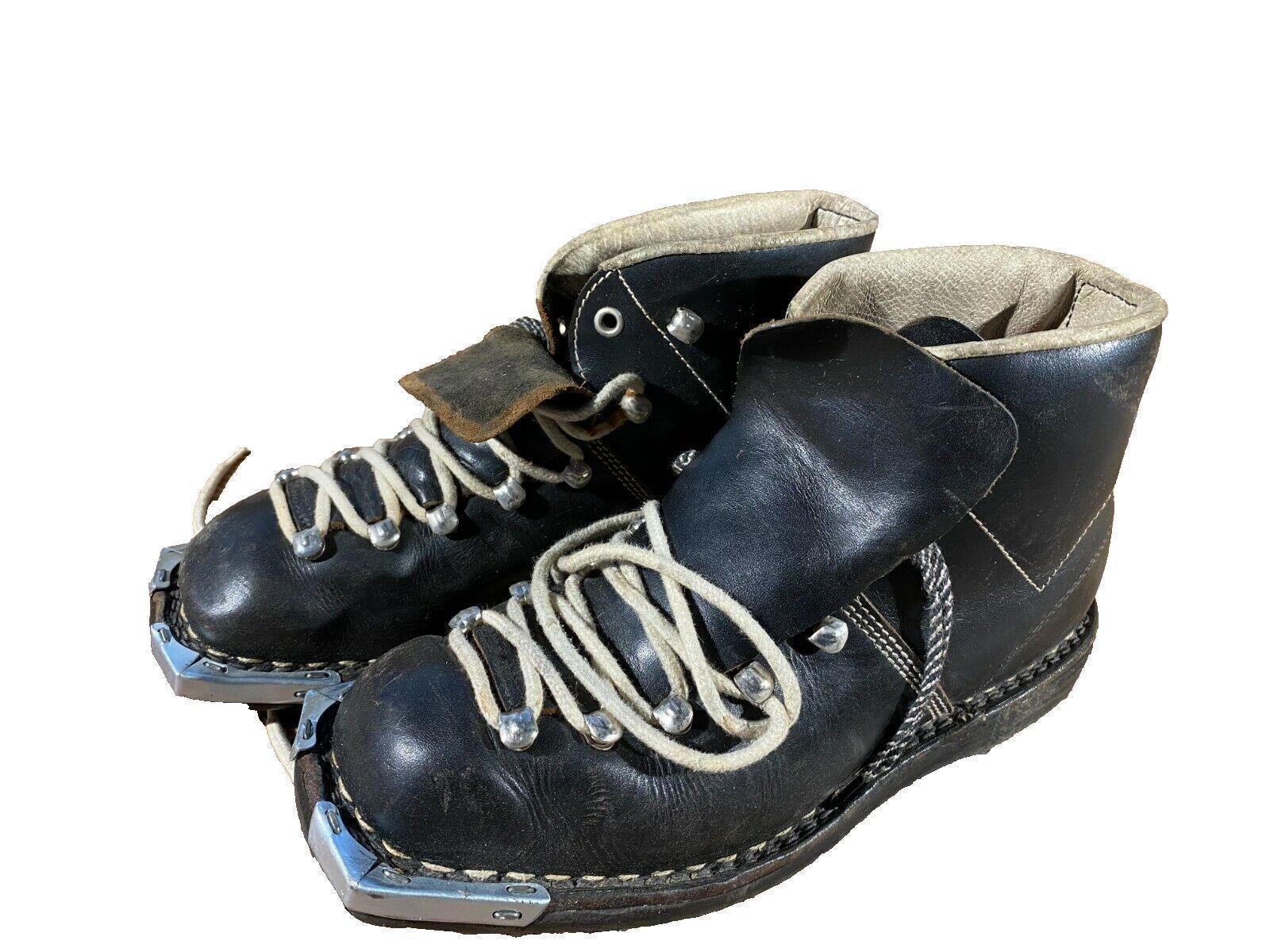 GARMISCH Vintage Cross Country Ski Boots Kandahar Cable Bindings