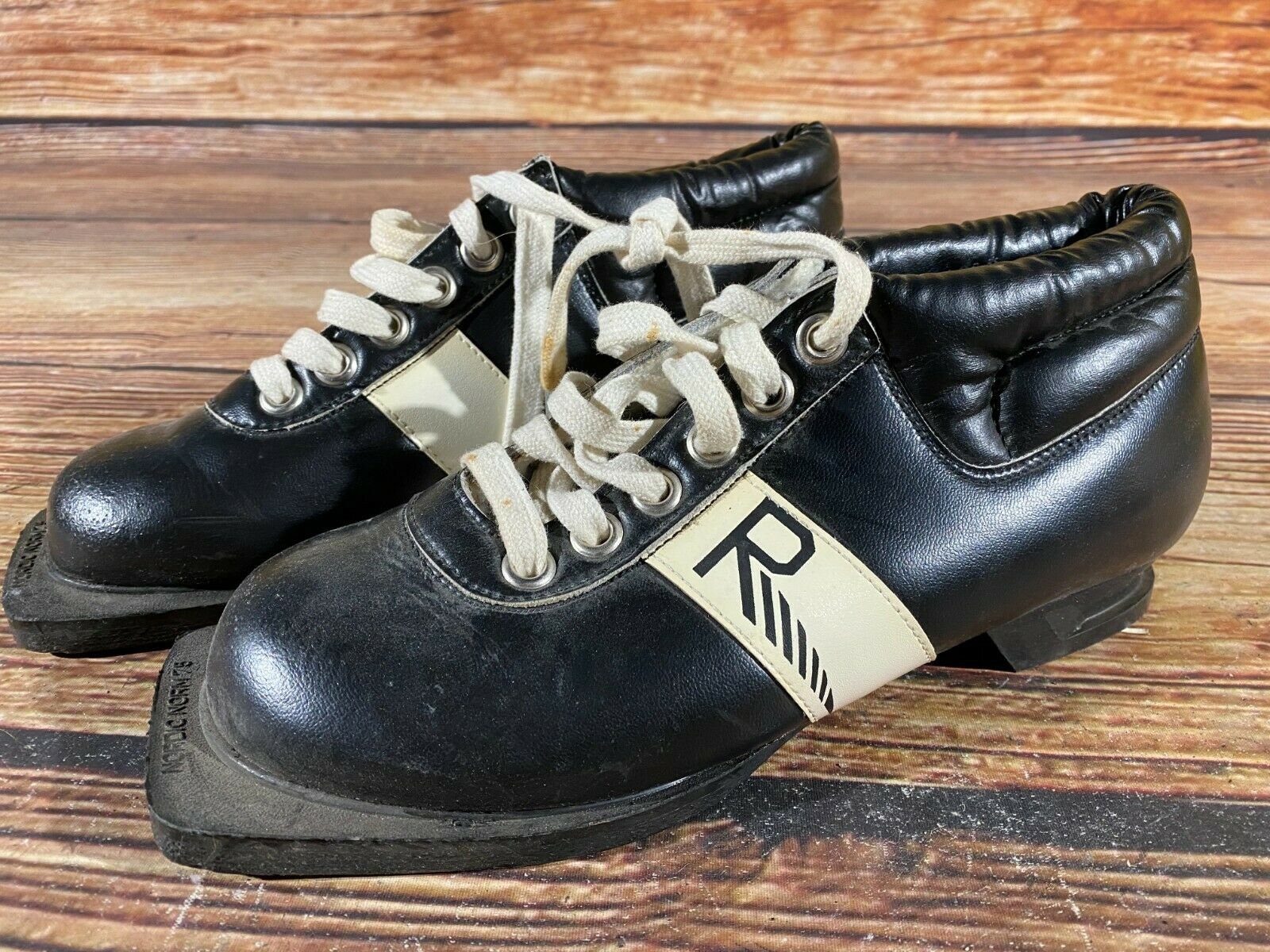 Zapatos Zapatos para niño Botas Botas Rombo Vintage Nordic Norm Botas de esquí de fondo tamaño Eu39 Us7 Nn 75Mm 
