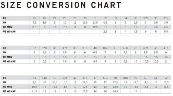 Salomon ski boot sizes sale
