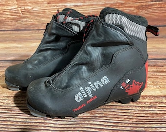 Alpina T5plus Kids Nordic Cross Country Ski Boots Size EU34 US3 NNN A-1315