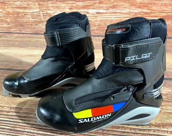 SALOMON Pro Combi Nordic Cross Country Ski Boots Size EU36 2/3 US4.5 SNS Pilot