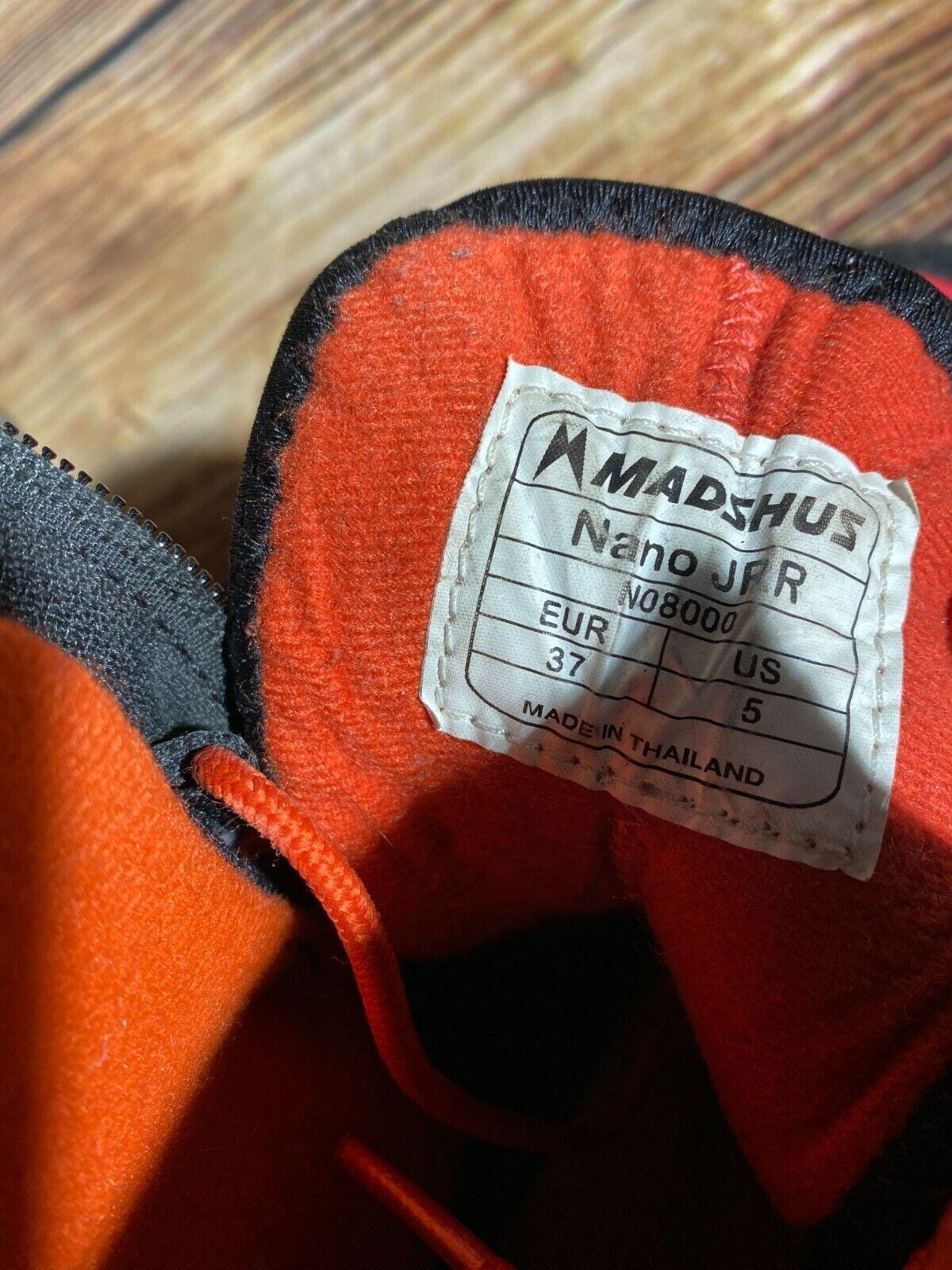 Madshus Nano JRR Cross Country Ski Boots Size EU37 US4.5 NNN