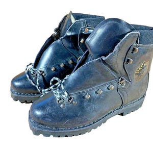 Vintage CONTINENTALE Alpine‎ Ski Boots Leather Military Mountaineering Italy 43 Vintage CONTINENTALE Alpine‎ Ski Boots Leather Military  main image 4