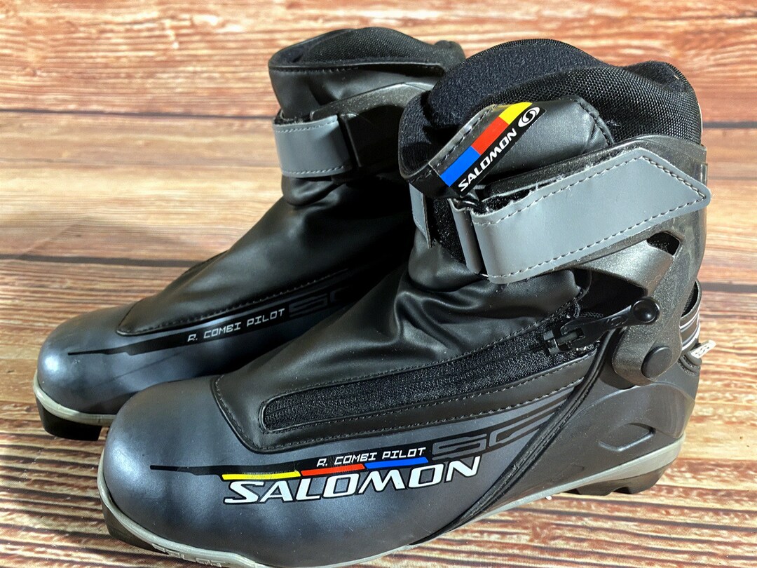 SALOMON R Combi Nordic Cross Country Ski Boots Size EU38 2/3 US6 SNS