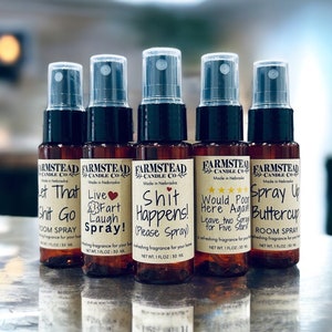 1 oz. Funny Bathroom Sprays, Funny Gifts For Men or Women, Stocking Stuffer Toilet Spray, joke gift, gag bathroom poop spray, Adult Stocking