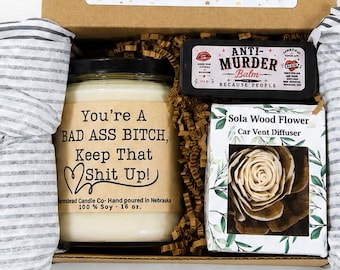 Your a baddass Bitch  Gift Box/ Get Well Gift Box/ Motivational gift box/ Stay Strong gift.