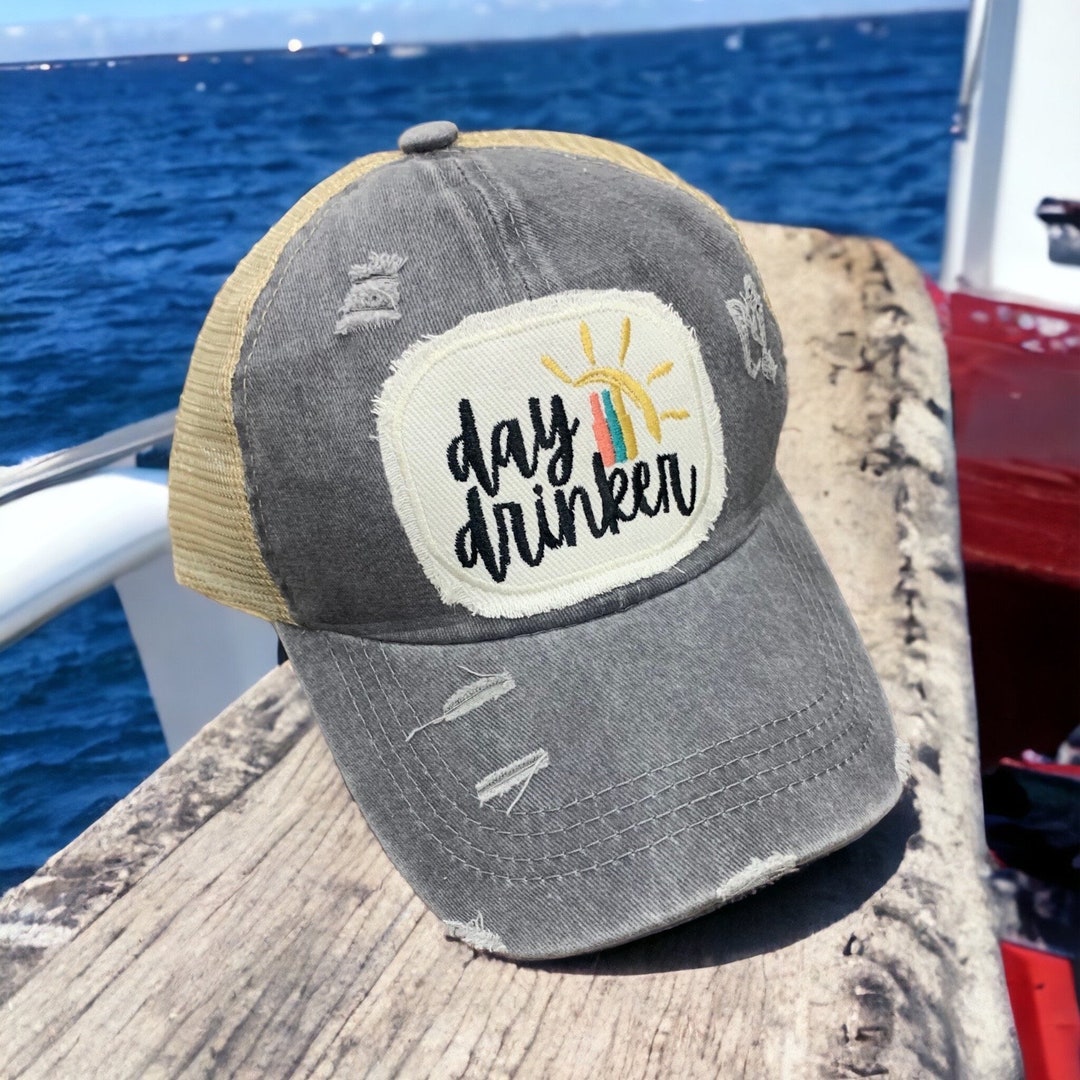 Womens Day Drinker Ponytail Hat, Girls Drinking Hats, Women's Drinking