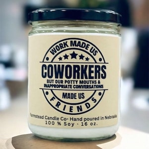 Work Made us Coworkers but our potty mouths made us friends/ Coworker Gift/Employee gift/ New Job gift/ Work Bestie/ Funny Coworker gift