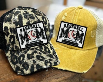Gorra de mamá beisbolera: Como una mamá normal, solo que más ruidosa y orgullosa / Gorra de mamá de béisbol y sóftbol / Gorra de mamá beisbolera / Gorra de mamá de sóftbol / Gorra de mamá deportista