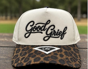Good Grief Hat, 3D Puff Embroidered Hat, Vintage Mom Hat, Inspirational Baseball Cap, Trendy Womens Hat, Gift for Mom