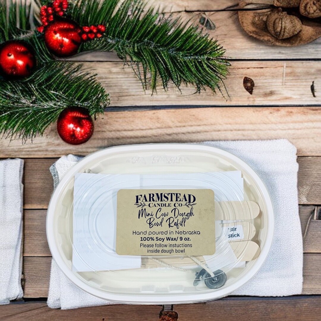 Winter Collection Scent MINI Cow Dough Bowl Refill Kit / Etsy