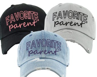 Custom Embroidered Favorite "Nickname" Hat, Favorite parent hat, Favorite  Aunt hat, Favorite sibline hat, favorite daughter hat