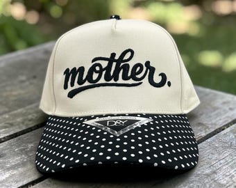 Embroidered Mother Hat | 3D Puff Embroidery Hat | Mama Hat | Trendy Mom Hat | Trucker Mom Hat | Gift for Mom | Minimalist Embroidered Hat