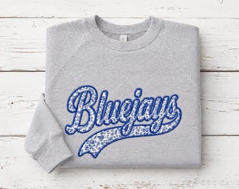 Custom Team Name Applique Sweatshirt, Bella Canvas Game Day Crewneck, Personalized School Spirit Shirt, Team Mom Sweatshirt, Game day gear