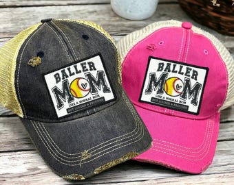 Baller Mom Like a normal mom just louder and prouder Hat/ Baseball + Softball  Mom hat/ Baseball mom/ Softball Mom Hat/ Sports Mom Hat