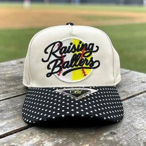 Custom Embroidered Sparkle Softball Mama Hat/ Softball Mom field hat/ Baseball mom/ Softball Mom Hat/ Sports Mom Hat/ Ballfield mama image 1