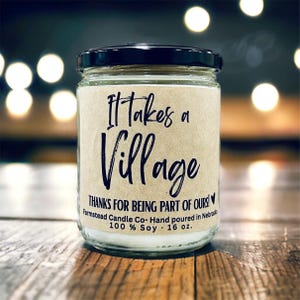 It takes a Village gift, Thank you for being part of our village gift, Thank you gift, Thanks, Sending you a thank you, Thankfull for you