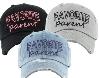 Custom Embroidered Favorite "Nickname" Hat, Favorite parent hat, Favorite  Aunt hat, Favorite sibline hat, favorite daughter hat