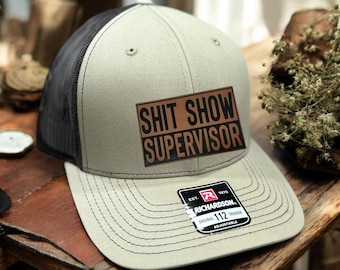 Shit Show Supervisor Richardson 112 Hat, Sarcastic hats, Funny Sayings, Adult Humor hat, Teacher hat, Dad hat, Supervisor gift