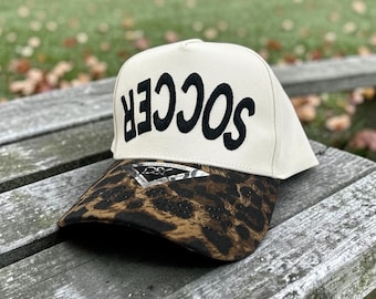 Custom Upside Down Arched 3D Puff Hat | Personalized Canvas Trucker Hat | Custom Embroidered Block Font Hat | Puff Embroidery Hat