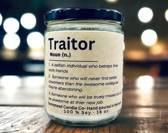 Traitor Gift for Coworker/ Leaving gift for Coworker/  Going Away gift/ Work Bestie Gift/ Good Luck Finding better Coworker/ Retirement